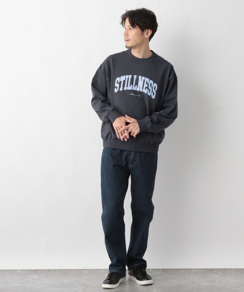 GLOBAL WORK（グローバルワーク）の「乾きやすいスウェットプリント長袖/M/975733（スウェット・メンズ・ホワイト/チャコールグレー/ネイビー/サックスブルー/グリーン/杢グレー/ホワイト系その他6/グレー系その他6・SMALL/MEDIUM/LARGE/X-LARGE）」の10枚目の写真