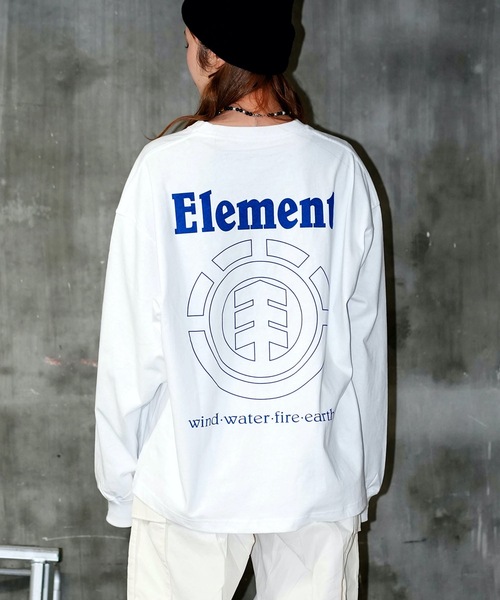 ELEMENT(エレメント)の「ELEMENT メンズ ELEMENTALITY LS ロンT/エレメントバックプリント長袖ロンT(Tシャツ/カットソー・メンズ・ブラック/ベージュ/ホワイト・LARGE/X-LARGE/MEDIUM)」の2枚目の写真