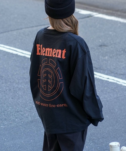 ELEMENT(エレメント)の「ELEMENT メンズ ELEMENTALITY LS ロンT/エレメントバックプリント長袖ロンT(Tシャツ/カットソー・メンズ・ブラック/ベージュ/ホワイト・LARGE/X-LARGE/MEDIUM)」の3枚目の写真