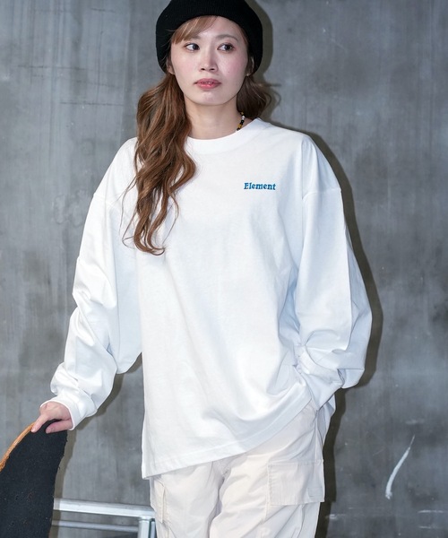ELEMENT(エレメント)の「ELEMENT メンズ ELEMENTALITY LS ロンT/エレメントバックプリント長袖ロンT(Tシャツ/カットソー・メンズ・ブラック/ベージュ/ホワイト・LARGE/X-LARGE/MEDIUM)」の15枚目の写真