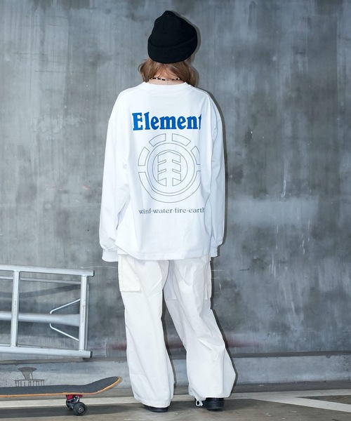 ELEMENT(エレメント)の「ELEMENT メンズ ELEMENTALITY LS ロンT/エレメントバックプリント長袖ロンT(Tシャツ/カットソー・メンズ・ブラック/ベージュ/ホワイト・LARGE/X-LARGE/MEDIUM)」の17枚目の写真