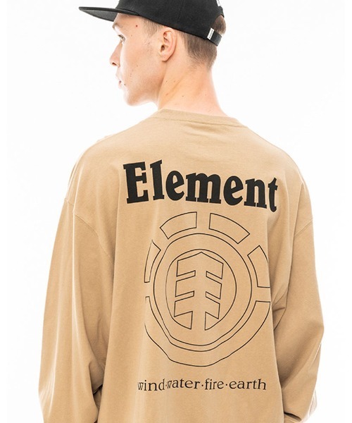 ELEMENT(エレメント)の「ELEMENT メンズ ELEMENTALITY LS ロンT/エレメントバックプリント長袖ロンT(Tシャツ/カットソー・メンズ・ブラック/ベージュ/ホワイト・LARGE/X-LARGE/MEDIUM)」の13枚目の写真