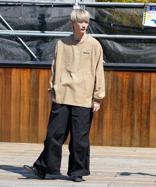 ELEMENT(エレメント)の「ELEMENT メンズ ELEMENTALITY LS ロンT/エレメントバックプリント長袖ロンT(Tシャツ/カットソー・メンズ・ブラック/ベージュ/ホワイト・LARGE/X-LARGE/MEDIUM)」の7枚目の写真
