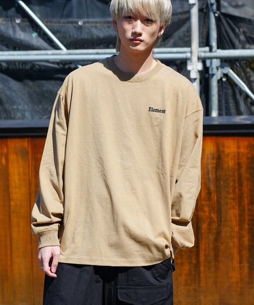 ELEMENT(エレメント)の「ELEMENT メンズ ELEMENTALITY LS ロンT/エレメントバックプリント長袖ロンT(Tシャツ/カットソー・メンズ・ブラック/ベージュ/ホワイト・LARGE/X-LARGE/MEDIUM)」の9枚目の写真