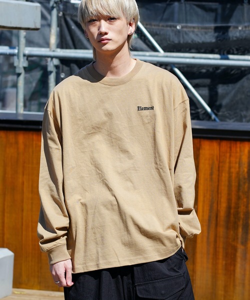 ELEMENT(エレメント)の「ELEMENT メンズ ELEMENTALITY LS ロンT/エレメントバックプリント長袖ロンT(Tシャツ/カットソー・メンズ・ブラック/ベージュ/ホワイト・LARGE/X-LARGE/MEDIUM)」の10枚目の写真