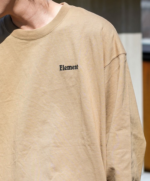 ELEMENT(エレメント)の「ELEMENT メンズ ELEMENTALITY LS ロンT/エレメントバックプリント長袖ロンT(Tシャツ/カットソー・メンズ・ブラック/ベージュ/ホワイト・LARGE/X-LARGE/MEDIUM)」の12枚目の写真
