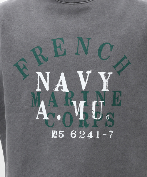 EDIFICE（エディフィス）の「【TEXTILE PAINT】クルーネック スウェット（スウェット・メンズ・ブラック/グレー/ホワイト/レッド・MEDIUM/LARGE）」の14枚目の写真