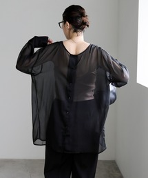 2WAYシフォンブラウス