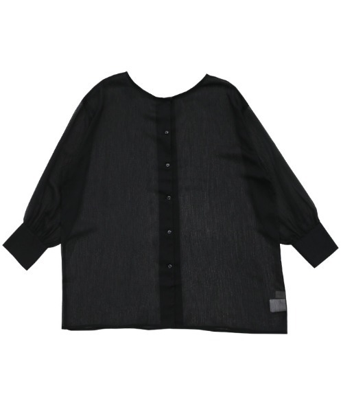 select MOCA(セレクトモカ)の「2WAYシフォンブラウス(シャツ/ブラウス・レディース・ブラック/ライトブルー/アイボリー/ライトグリーン・FREE)」の16枚目の写真