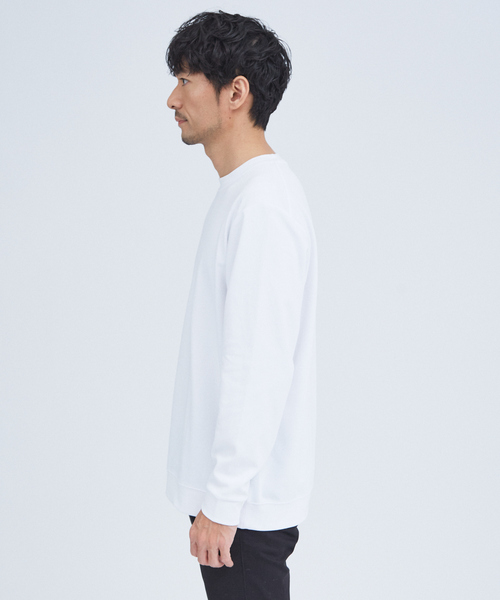 ABAHOUSE GRAY（アバハウスグレイ）の「【スムースタッチ】リブ付 長袖Tシャツ（Tシャツ/カットソー・メンズ・グレイッシュベージュ/ブラック/ホワイト/モカ/チャコールグレー・46/48）」の7枚目の写真