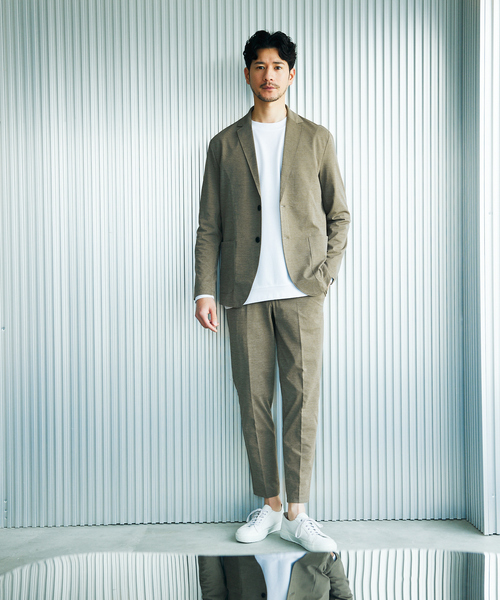 ABAHOUSE GRAY（アバハウスグレイ）の「【スムースタッチ】リブ付 長袖Tシャツ（Tシャツ/カットソー・メンズ・グレイッシュベージュ/ブラック/ホワイト/モカ/チャコールグレー・46/48）」の13枚目の写真