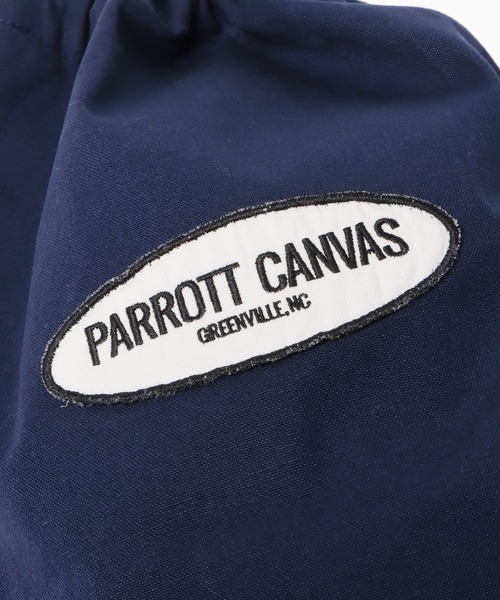 PARROTT CANVAS(パロットキャンバス)の「PARROTT CANVAS/パロットキャンバス SHOES BAG シューズバッグ 巾着バッグ(エコバッグ/サブバッグ・メンズ・キナリ/ネイビー・FREE)」の6枚目の写真