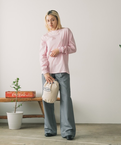 PARROTT CANVAS(パロットキャンバス)の「PARROTT CANVAS/パロットキャンバス SHOES BAG シューズバッグ 巾着バッグ(エコバッグ/サブバッグ・メンズ・キナリ/ネイビー・FREE)」の17枚目の写真
