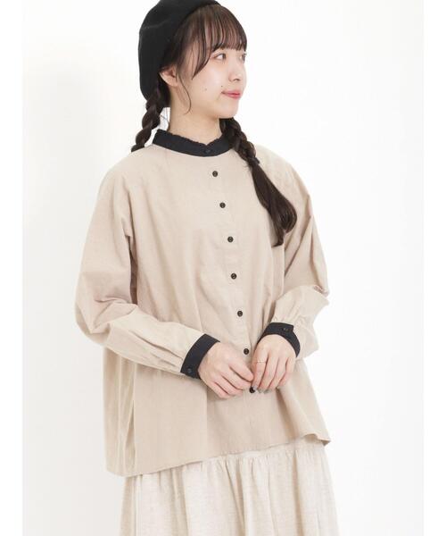 Samansa Mos2（サマンサ モスモス）の「クレリックギャザーブラウス