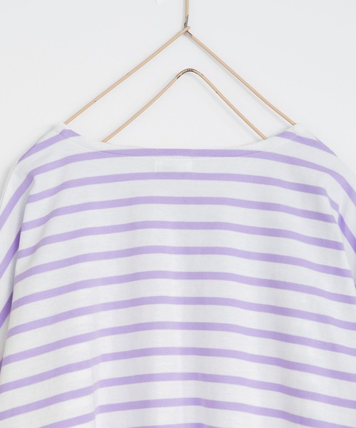 LOWRYS FARM（ローリーズファーム）の「ボーダードルマンロングスリーブ　100810（Tシャツ/カットソー・キッズ・パープル/マルチ/イエロー・150cm/140cm/120cm/110cm/130cm）」の12枚目の写真