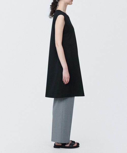 無印良品（ムジルシリョウヒン）の「婦人　天竺編みノースリーブワンピース（ワンピース・レディース・ライトグリーン/ホワイト/ブラック・XL/M/S/L）」の12枚目の写真