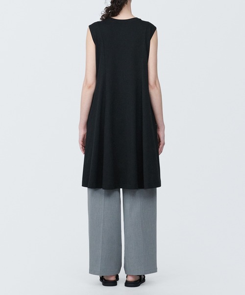 無印良品（ムジルシリョウヒン）の「婦人　天竺編みノースリーブワンピース（ワンピース・レディース・ライトグリーン/ホワイト/ブラック・XL/M/S/L）」の13枚目の写真