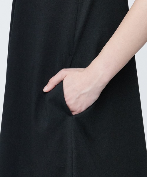 無印良品（ムジルシリョウヒン）の「婦人　天竺編みノースリーブワンピース（ワンピース・レディース・ライトグリーン/ホワイト/ブラック・XL/M/S/L）」の15枚目の写真