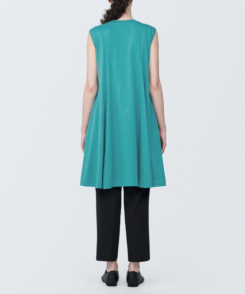 無印良品（ムジルシリョウヒン）の「婦人　天竺編みノースリーブワンピース（ワンピース・レディース・ライトグリーン/ホワイト/ブラック・XL/M/S/L）」の20枚目の写真