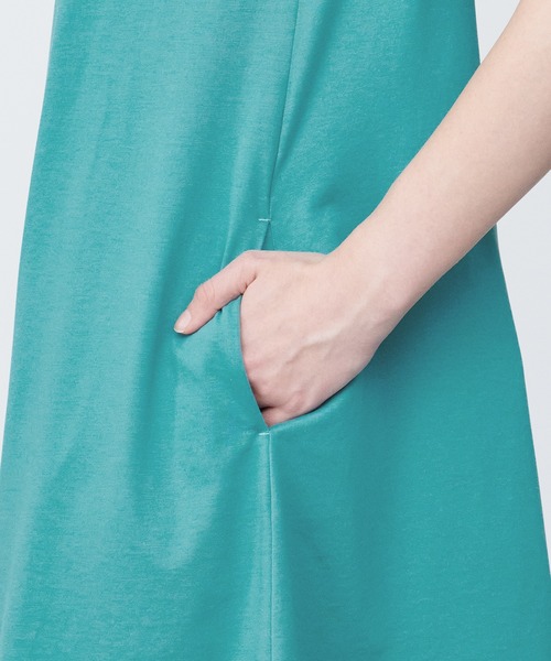 無印良品（ムジルシリョウヒン）の「婦人　天竺編みノースリーブワンピース（ワンピース・レディース・ライトグリーン/ホワイト/ブラック・XL/M/S/L）」の22枚目の写真