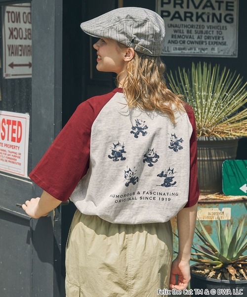 MONO-MART LADY'S(モノマートレディース)の「【CASPER / Richie Rich / FELIX】別注ヴィンテージ加工 グラフィックプリント半袖Tシャツ(Tシャツ/カットソー・レディース・グレー系1/ワイン/グリーン系1/チャコールグレー/ネイビー/ネイビー系1/ワイン系1/グレー系2/グレー系3/ブラック/グレー系4/ネイビー系2/ワイン系2/ネイビー系3・FREE)」の14枚目の写真