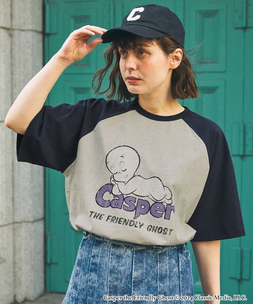 MONO-MART LADY'S(モノマートレディース)の「【CASPER / Richie Rich / FELIX】別注ヴィンテージ加工 グラフィックプリント半袖Tシャツ(Tシャツ/カットソー・レディース・グレー系1/ワイン/グリーン系1/チャコールグレー/ネイビー/ネイビー系1/ワイン系1/グレー系2/グレー系3/ブラック/グレー系4/ネイビー系2/ワイン系2/ネイビー系3・FREE)」の19枚目の写真