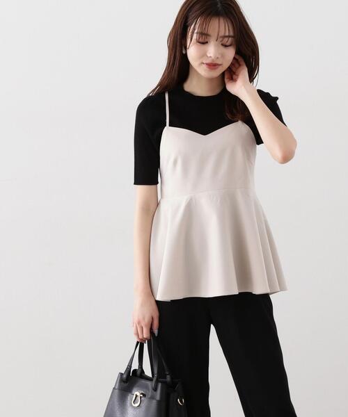 PROPORTION BODY DRESSING(プロポーションボディドレッシング)の「ペプラムキャミニットセット / 1214170316(ニット/セーター・レディース・ベージュ/ブラック・MEDIUM/SMALL)」の20枚目の写真