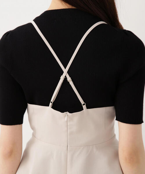 PROPORTION BODY DRESSING(プロポーションボディドレッシング)の「ペプラムキャミニットセット / 1214170316(ニット/セーター・レディース・ベージュ/ブラック・MEDIUM/SMALL)」の21枚目の写真