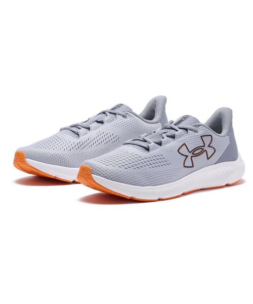 UNDER ARMOUR(アンダーアーマー)の「UAチャージド パスート3 ビックロゴ(ランニング/メンズ)(スニーカー・メンズ・ホワイト×グレー・27.0cm/28.0cm/25.5cm/29.0cm/28.5cm/27.5cm/26.5cm/26.0cm/30.0cm/25.0cm)」の5枚目の写真