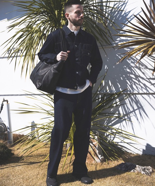 MR.OLIVE(Eagle Of Independence)(イーグルオブインデペンデンス)の「WATER PROOF WASHABLE LEATHER / LOGGER BAG (LARGE)(トートバッグ・メンズ・ブラック/ブラウン・FREE)」の5枚目の写真