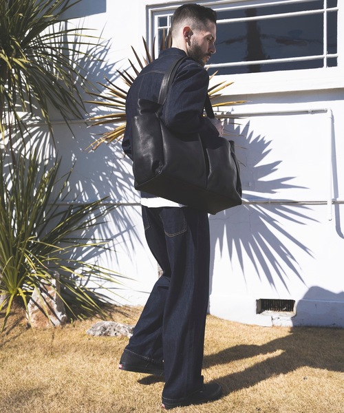 MR.OLIVE(Eagle Of Independence)(イーグルオブインデペンデンス)の「WATER PROOF WASHABLE LEATHER / LOGGER BAG (LARGE)(トートバッグ・メンズ・ブラック/ブラウン・FREE)」の7枚目の写真