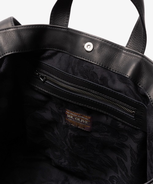 MR.OLIVE(Eagle Of Independence)(イーグルオブインデペンデンス)の「WATER PROOF WASHABLE LEATHER / LOGGER BAG (LARGE)(トートバッグ・メンズ・ブラック/ブラウン・FREE)」の14枚目の写真