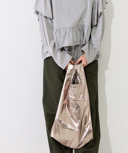 FREAK'S STORE（フリークスストア）の「限定展開　リバーシブル メタリック 柄 2WAY エコバッグ（エコバッグ/サブバッグ・レディース・その他3/ゴールド/シルバー・ONE SIZE）」の9枚目の写真