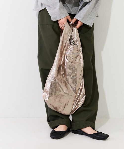 FREAK'S STORE（フリークスストア）の「限定展開　リバーシブル メタリック 柄 2WAY エコバッグ（エコバッグ/サブバッグ・レディース・その他3/ゴールド/シルバー・ONE SIZE）」の10枚目の写真