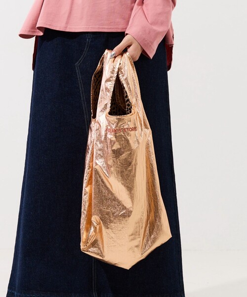 FREAK'S STORE（フリークスストア）の「限定展開　リバーシブル メタリック 柄 2WAY エコバッグ（エコバッグ/サブバッグ・レディース・その他3/ゴールド/シルバー・ONE SIZE）」の15枚目の写真