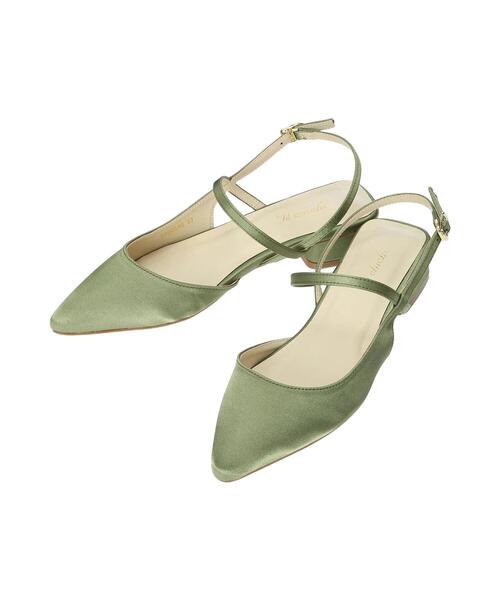 Te chichi(テチチ)の「バックストラップミュール(パンプス・レディース・シルバー/グリーン・38/37)」の6枚目の写真