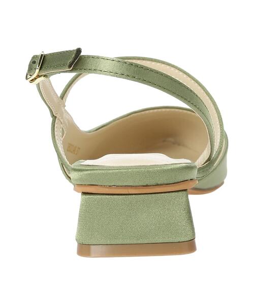 Te chichi(テチチ)の「バックストラップミュール(パンプス・レディース・シルバー/グリーン・38/37)」の7枚目の写真