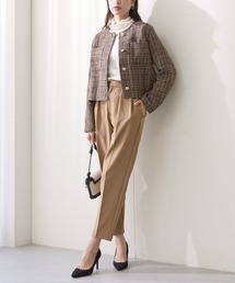 Tuche/トゥシェ ストレッチパンツ ダブルクロス テーパード