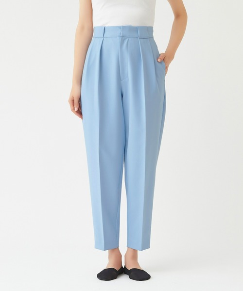 Tuche(トゥシェ)の「Tuche/トゥシェ ストレッチパンツ ダブルクロス テーパード(その他パンツ・レディース・ブラック/サックスブルー/クリーム/ネイビー/キャメル・SMALL/MEDIUM/LARGE/X-LARGE)」の16枚目の写真