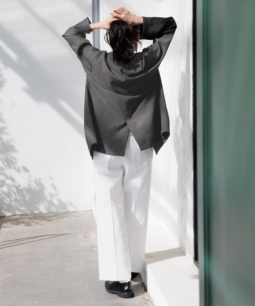 LOWRYS FARM（ローリーズファーム）の「カジュアルワイドパンツ　108364（チノパンツ・レディース・ベージュ/ネイビー/アイボリー・FREE）」の4枚目の写真