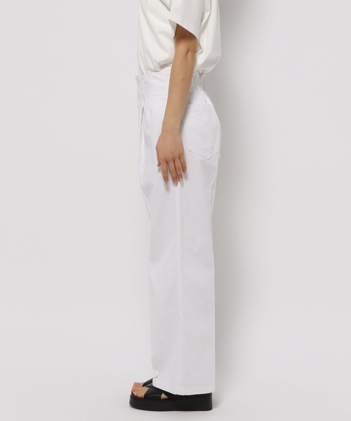 LOWRYS FARM（ローリーズファーム）の「カジュアルワイドパンツ　108364（チノパンツ・レディース・ベージュ/ネイビー/アイボリー・FREE）」の22枚目の写真