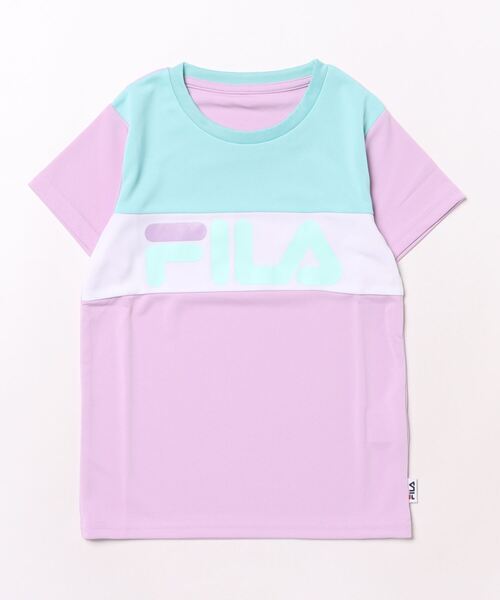 FILA(フィラ)の「【FILA】ドライピケ半袖Tシャツ/キッズ(Tシャツ/カットソー・キッズ・ラベンダー/ミント・130cm/140cm/150cm/160cm)」の2枚目の写真