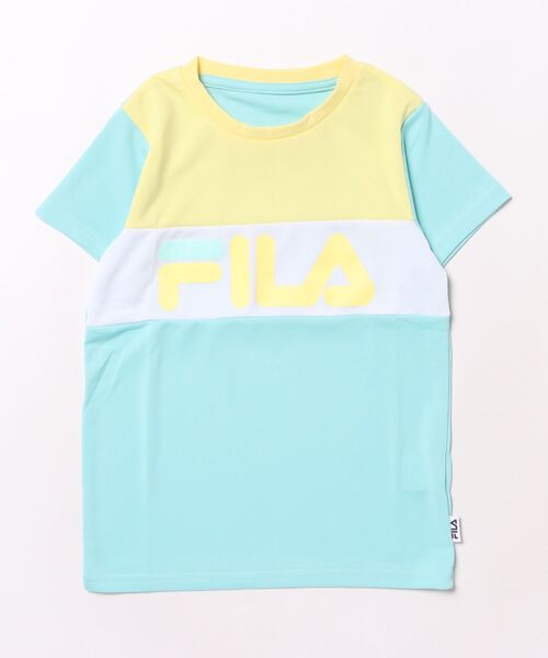 FILA(フィラ)の「【FILA】ドライピケ半袖Tシャツ/キッズ(Tシャツ/カットソー・キッズ・ラベンダー/ミント・130cm/140cm/150cm/160cm)」の1枚目の写真