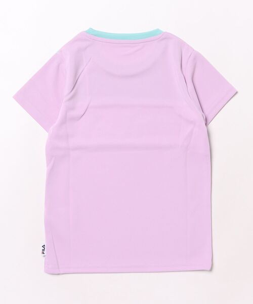FILA(フィラ)の「【FILA】ドライピケ半袖Tシャツ/キッズ(Tシャツ/カットソー・キッズ・ラベンダー/ミント・130cm/140cm/150cm/160cm)」の3枚目の写真