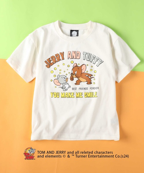 Right-on（ライトオン）の「【キャラクター】トムとジェリーＴシャツ（Tシャツ/カットソー・キッズ・ブラック/オフホワイト/イエロー・110/120/130/140/150）」の5枚目の写真