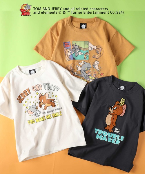 Right-on（ライトオン）の「【キャラクター】トムとジェリーＴシャツ（Tシャツ/カットソー・キッズ・ブラック/オフホワイト/イエロー・110/120/130/140/150）」の4枚目の写真