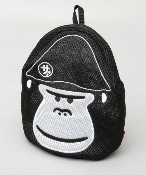 ごリラックス（ゴリラックス）の「メッシュポーチ まもるさんの洗えるポーチ（ポーチ・メンズ・グレー/ブラック・FREE）」の3枚目の写真