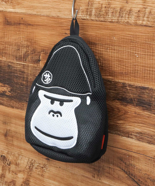 ごリラックス（ゴリラックス）の「メッシュポーチ まもるさんの洗えるポーチ（ポーチ・メンズ・グレー/ブラック・FREE）」の8枚目の写真