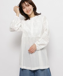 niko and... | 3Dフラワー刺繍チュニック(シャツ/ブラウス)