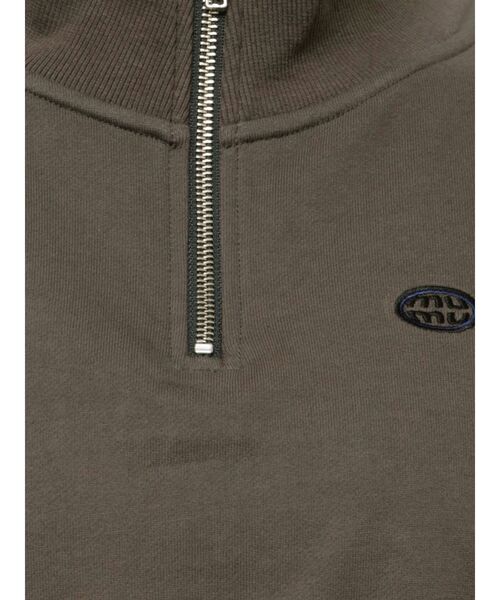 MURUA(ムルーア)の「クロップトハーフジップスウェット(Tシャツ/カットソー・レディース・ホワイト/ブラック/ブルー/ダークグレー・FREE)」の14枚目の写真